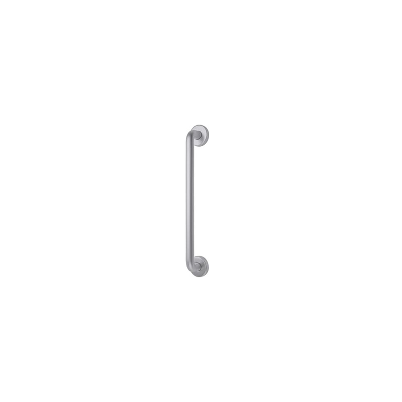 Altro 19mm D-Bar Door Pull Handle on Rose – Screw Fix – 300mm Centres – Satin Aluminium