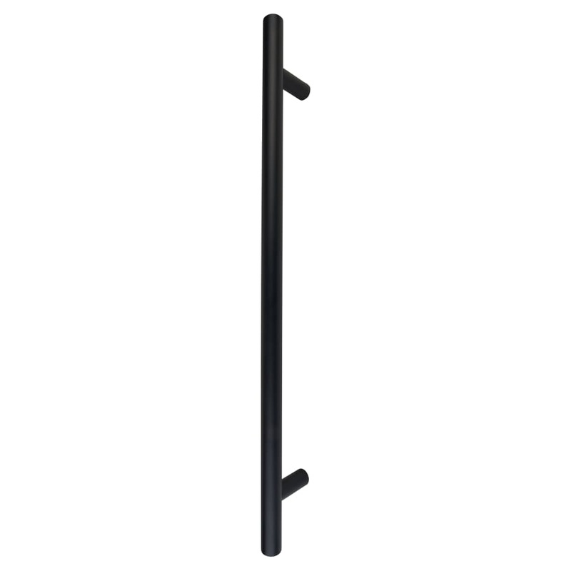 Altro 30mm T-Bar Door Pull Handle – Bolt Fix – 600mm Centres – Matt Black