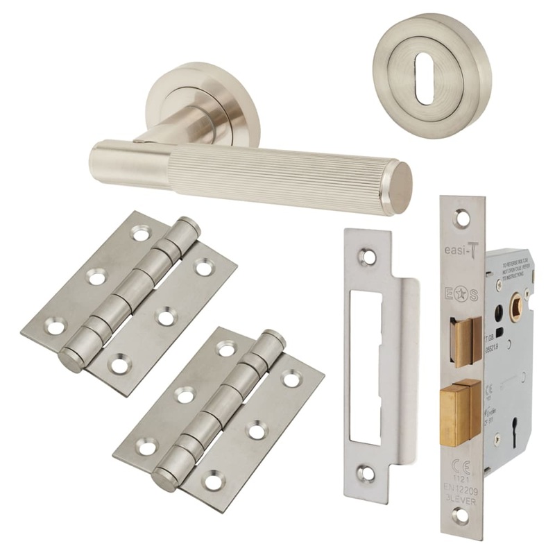 Altro Nova Lines 3 Lever Sashlock Door Handle Kit – Satin Nickel