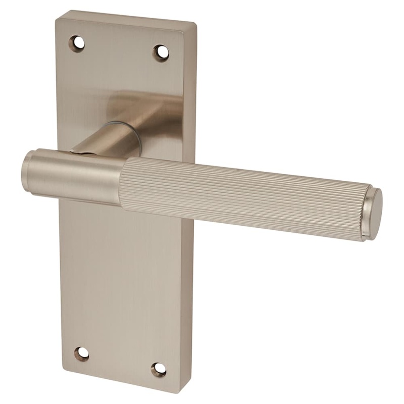 Altro Nova Lines Latch Door Handle – 155 x 55mm – Satin Nickel