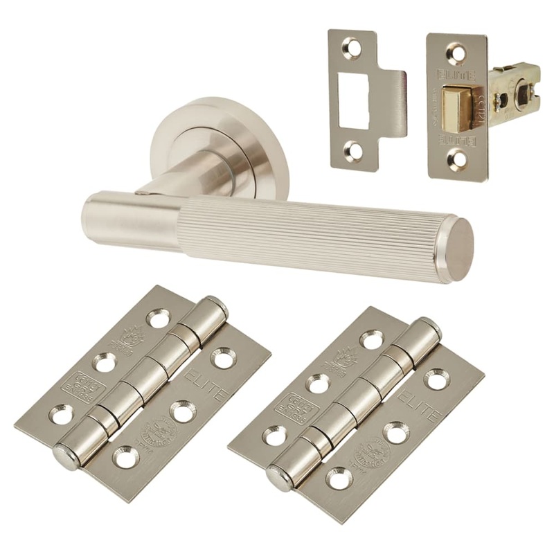 Altro Nova Lines Latch Door Handle Kit – Satin Nickel