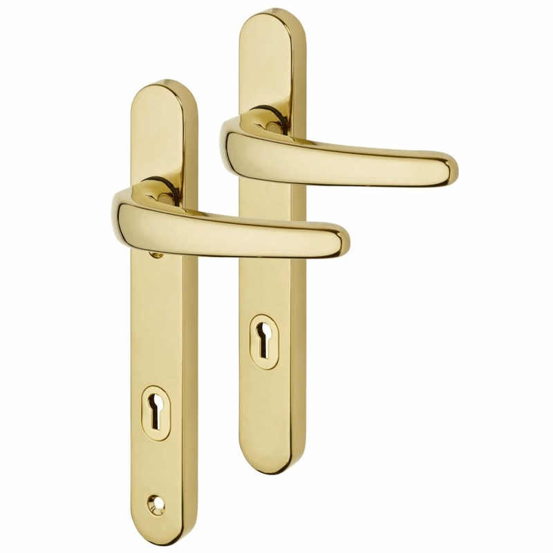 ERA Vectis Plus Multipoint Lever Door Handle – 221 x 32mm – 92mm c/c – PVD Gold