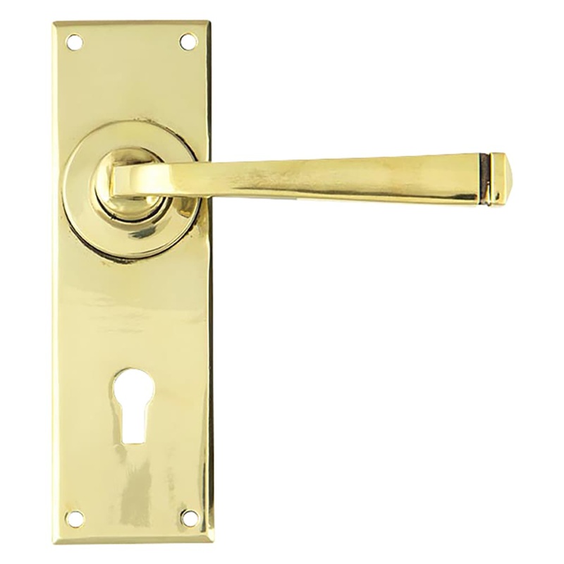 From The Anvil Avon Lock Door Handle – Keyhole – 152 x 48mm – Aged Brass