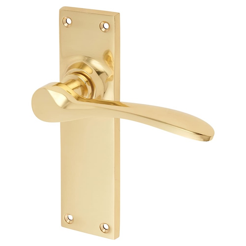 Hampstead Buckingham Latch Door Handle – 152 x 41mm – Polished Brass