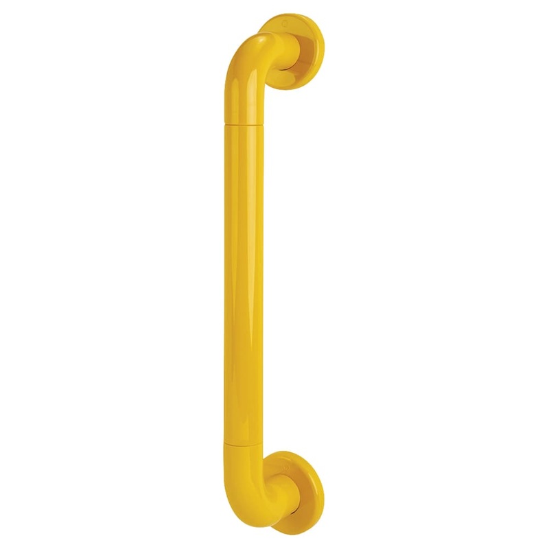 Hoppe AR602/425 Nylon D-Bar Door Pull Handle on Rose – Screw Fix – 425mm c/c – Golden Yellow