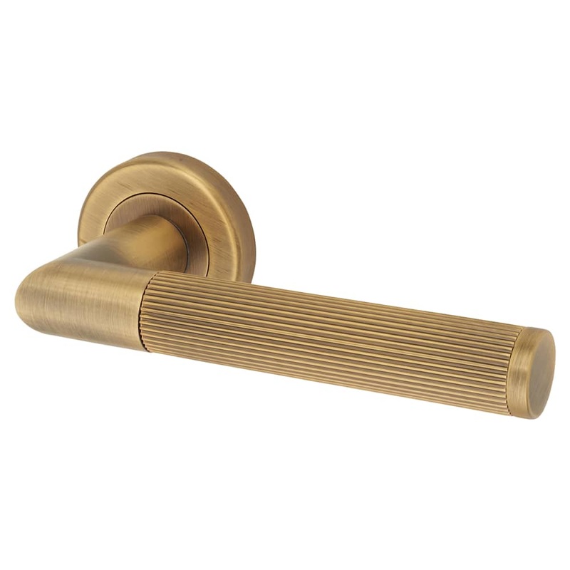 Serozzetta by Carlisle Brass Trend Lines Door Handle Rose – Antique Brass