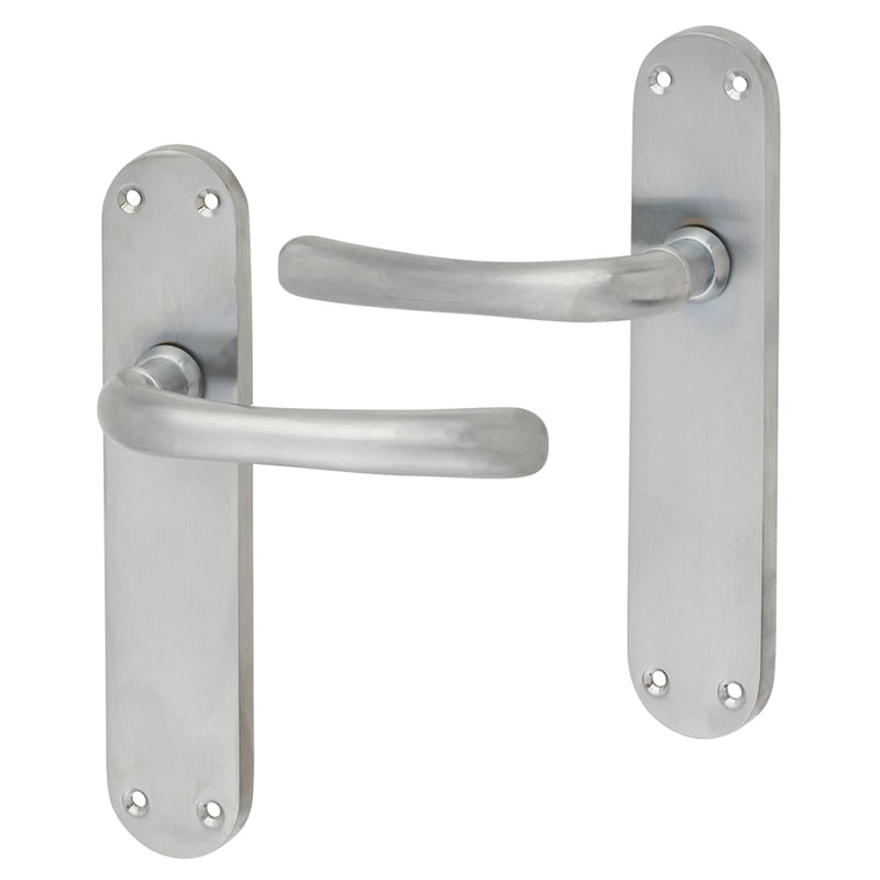 Touchpoint Sassari Latch Door Handle – 182 x 39mm – Satin Chrome