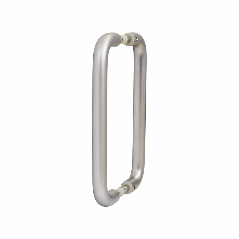 Altro 19mm D-Bar Door Pull Handle – Back to Back – 225mm Centres – Satin Aluminium