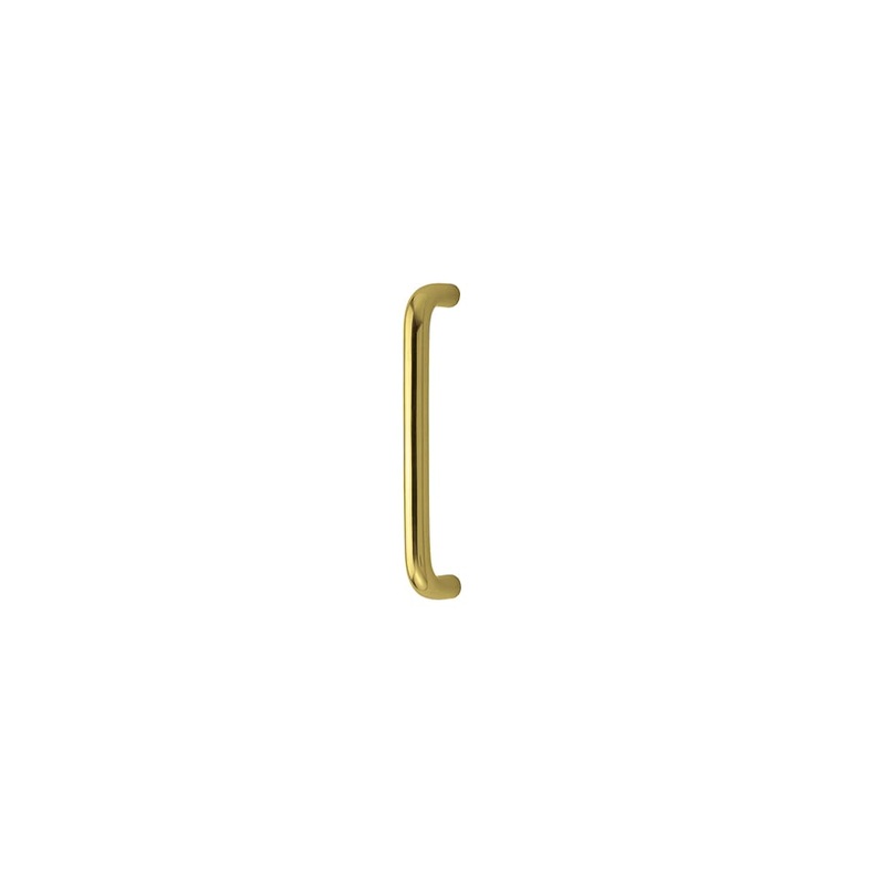Altro 19mm D-Bar Door Pull Handle – Bolt Fix – 225mm Centres – Polished Brass