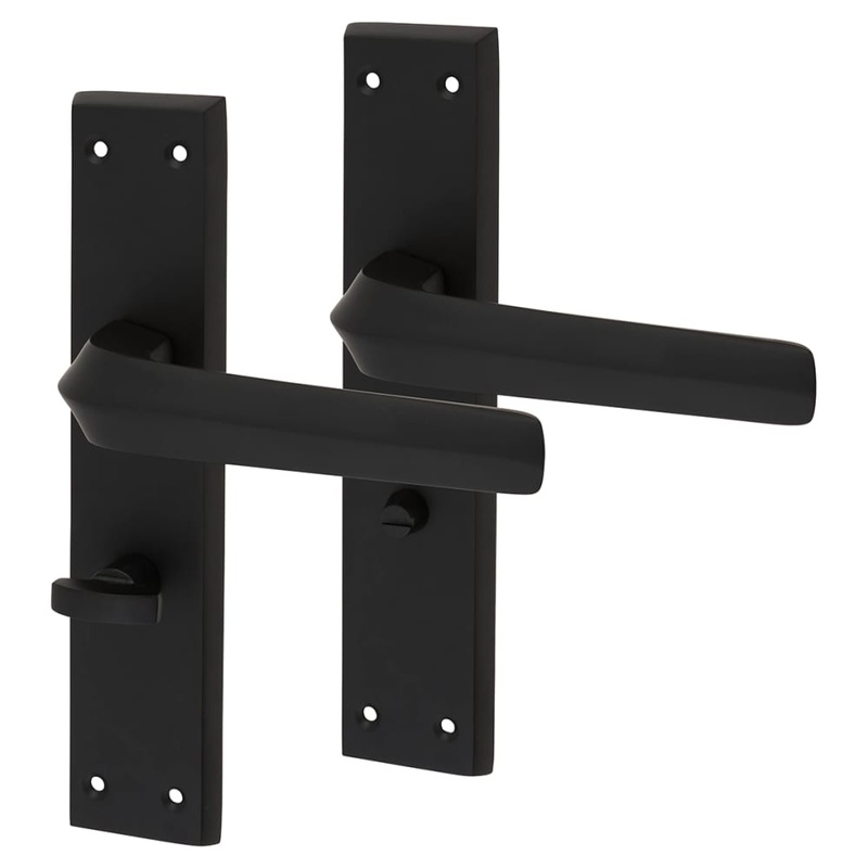 Altro Norley Bathroom Door Handle – 200 x 42mm – Matt Black