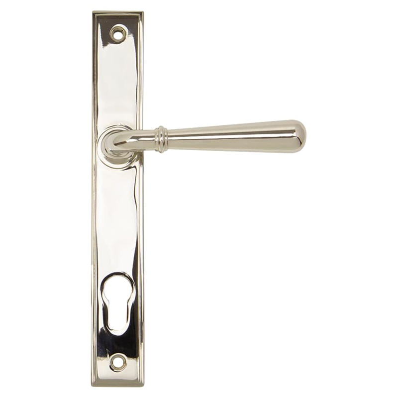 From The Anvil Newbury uPVC Slimline Multipoint Door Handle – 92mm c/c – Polished Nickel