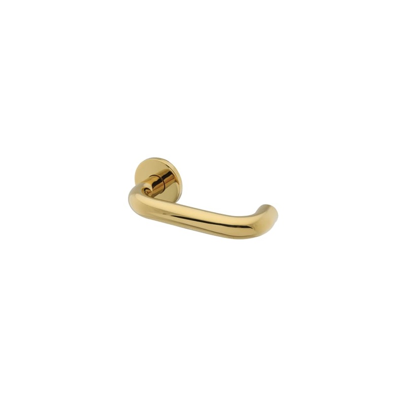 Hampstead 19mm Return to Door Handle on Rose – PVD Brass