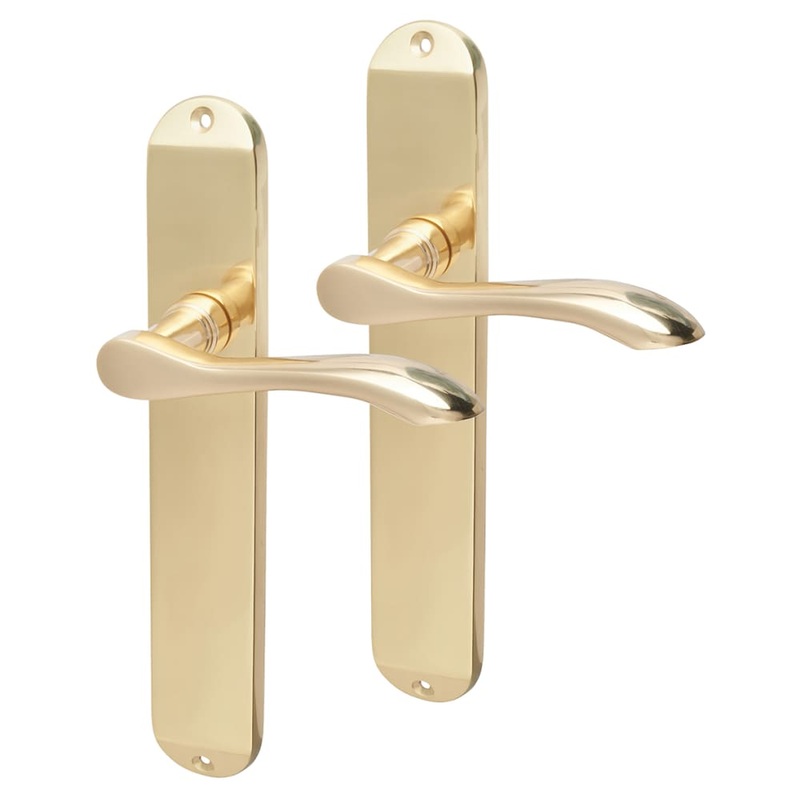 Hampstead Altea Latch Door Handle – 240 x 41mm – Polished Brass