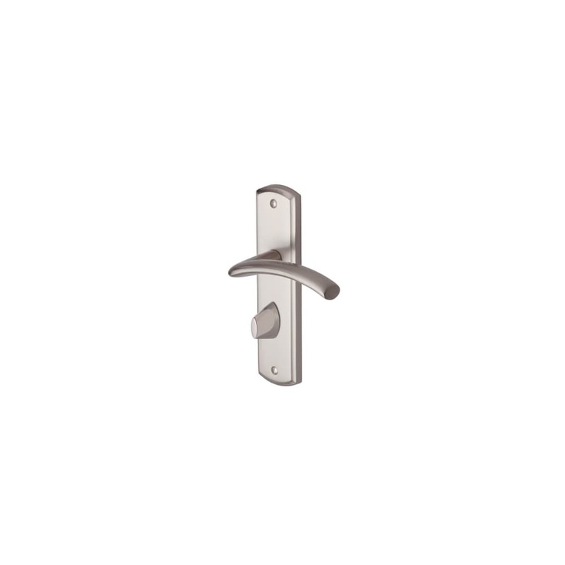 Heritage Brass by M Marcus Centaur Bathroom Door Handle – 189 x 48mm – Satin Nickel
