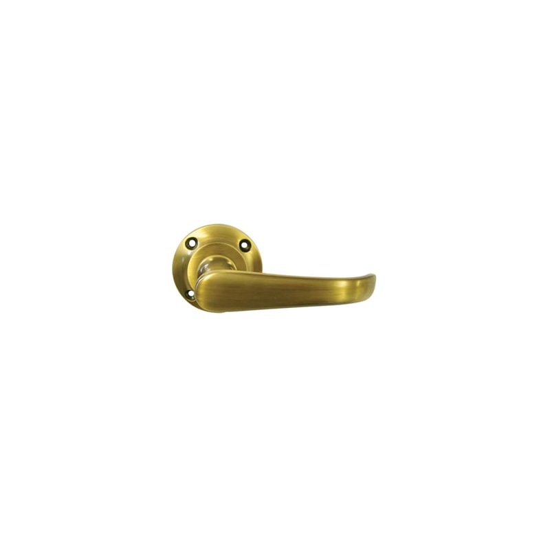 Heritage Brass by M Marcus Windsor Door Handle on Rose – Antique Brass