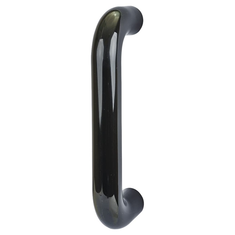 Hoppe AR602/220 Nylon D-Bar Door Pull Handle – Bolt Fix – 220mm c/c – Ebony Black