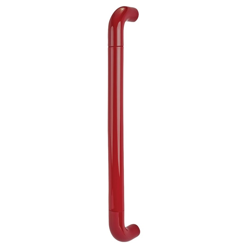 Hoppe AR602/600 Nylon D-Bar Door Pull Handle – Bolt Fix – 600mm c/c – Rouge Red