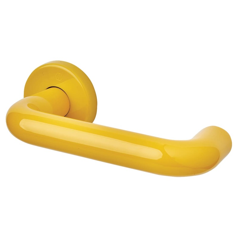 Hoppe Paris AR600/20 Nylon Steel Core Safety Door Handle on Rose – Golden Yellow