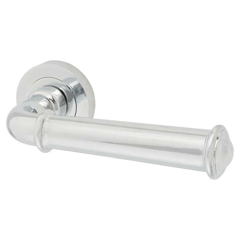 Jedo by Frelan Classic Door Handle on Rose – Polished Chrome