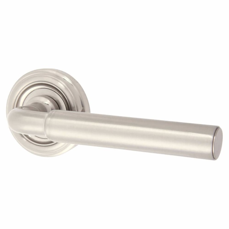 Jedo Parisian Elise Door Handle on Rose – Satin Nickel