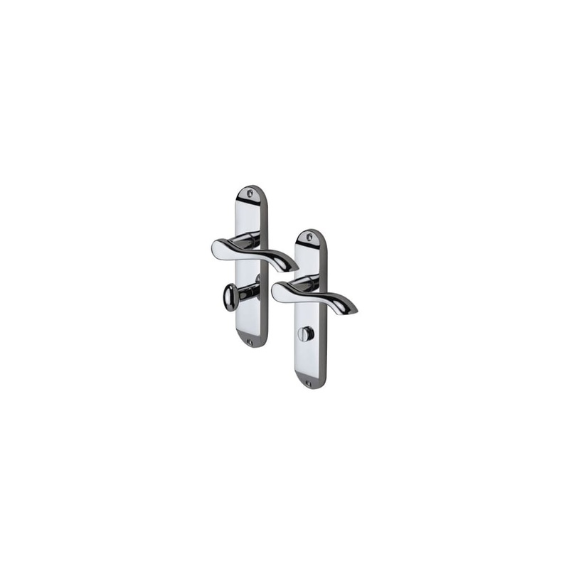 M Marcus Aurora Bathroom Door Handle – 183 x 42mm – Polished Chrome