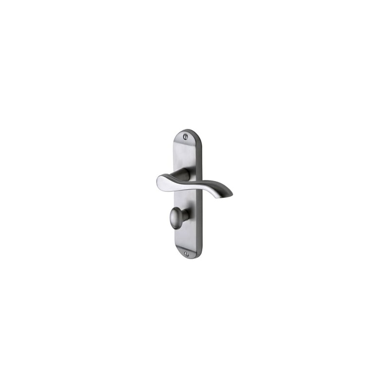 M Marcus Aurora Bathroom Door Handle – 183 x 42mm – Satin Chrome