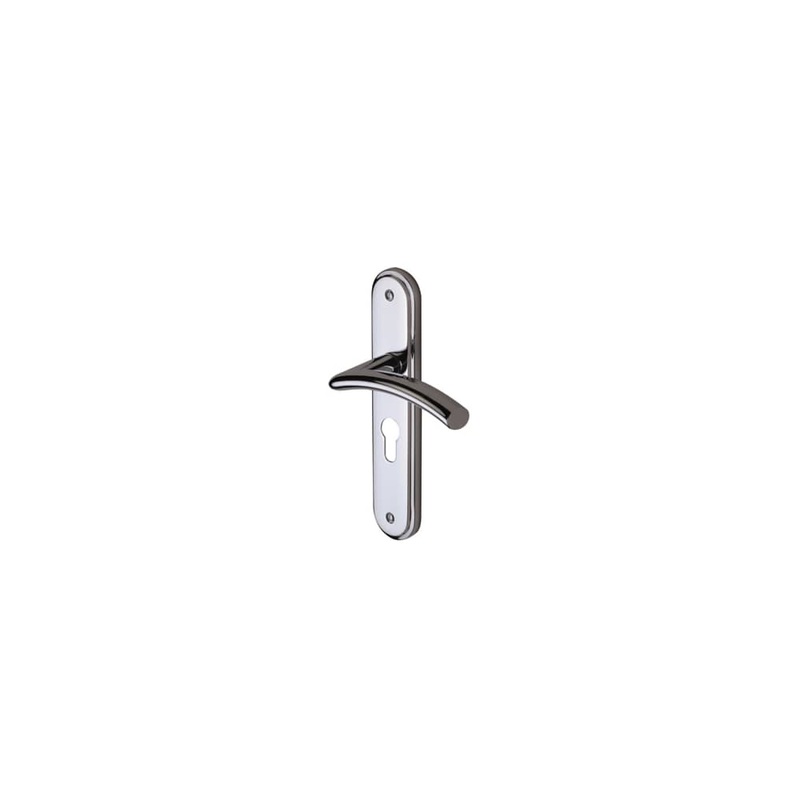 M Marcus Tosca Lock Door Handle – Euro – 205 x 42mm – Polished Chrome