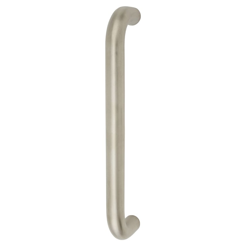 Touchpoint 19mm D-Bar Door Pull Handle – Bolt Fix – 225mm Centres – Satin Stainless Steel