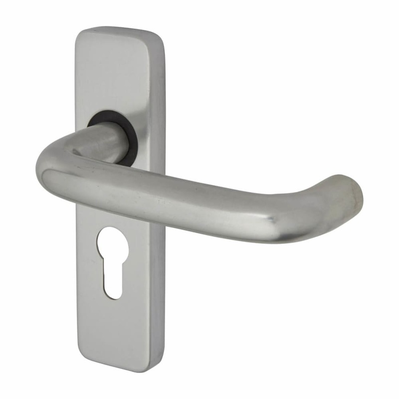 Touchpoint Puma 19mm Return to Door Lock Door Handle – Euro – 155 x 40mm – Aluminium