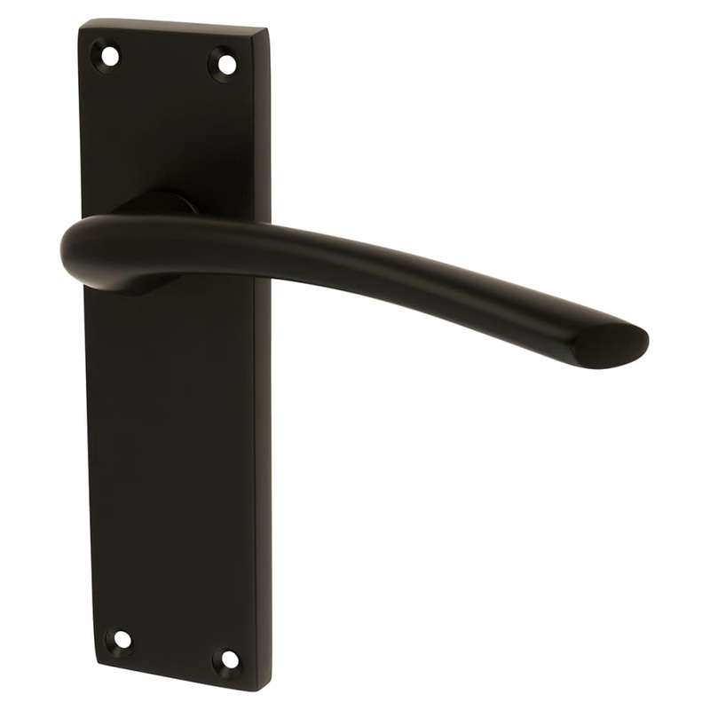 Touchpoint Rimini Latch Door Handle – 151 x 42mm – Matt Black