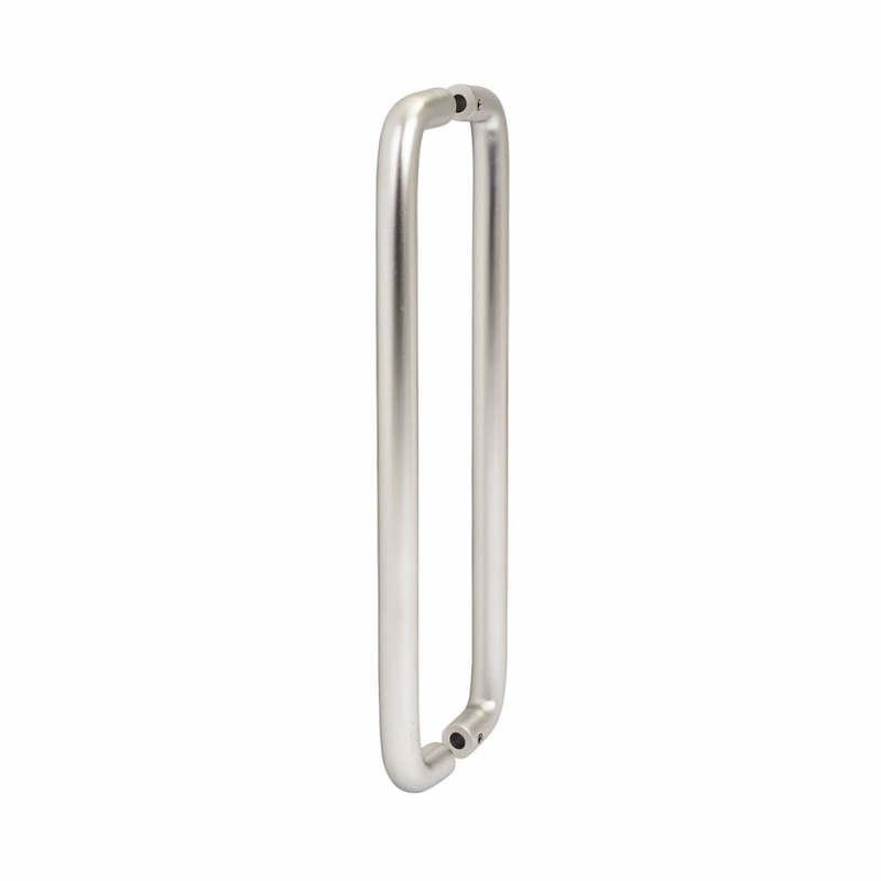 Altro 19mm D-Bar Door Pull Handle – Back to Back – 425mm Centres – Satin Aluminium