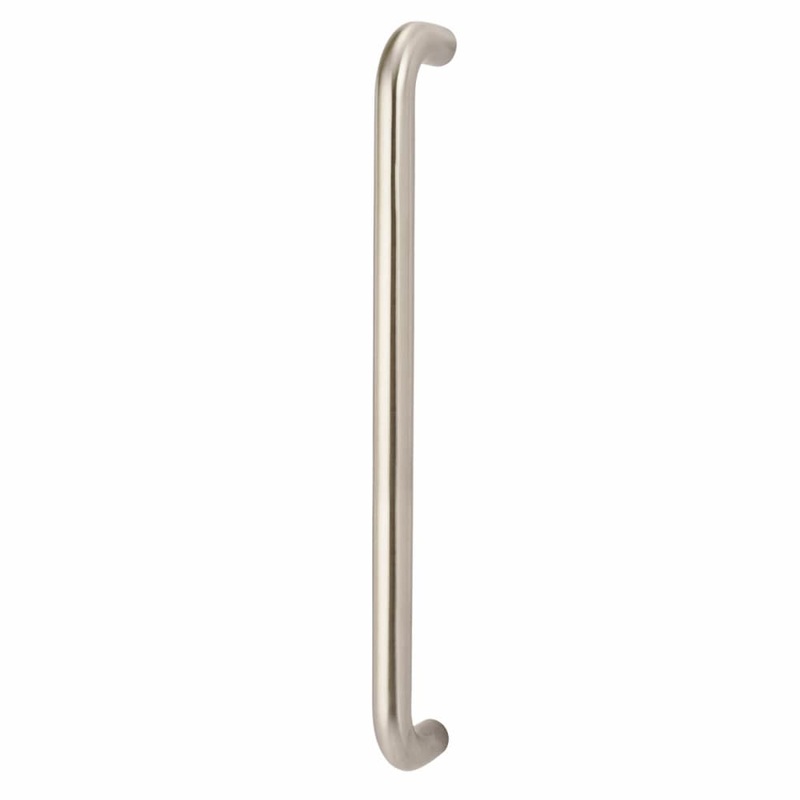 Altro 30mm D-Bar Door Pull Handle – Bolt Fix – 600mm Centres – Satin Stainless Steel