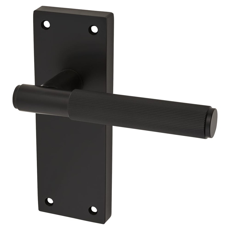 Altro Nova Lines Latch Door Handle – 155 x 55mm – Matt Black