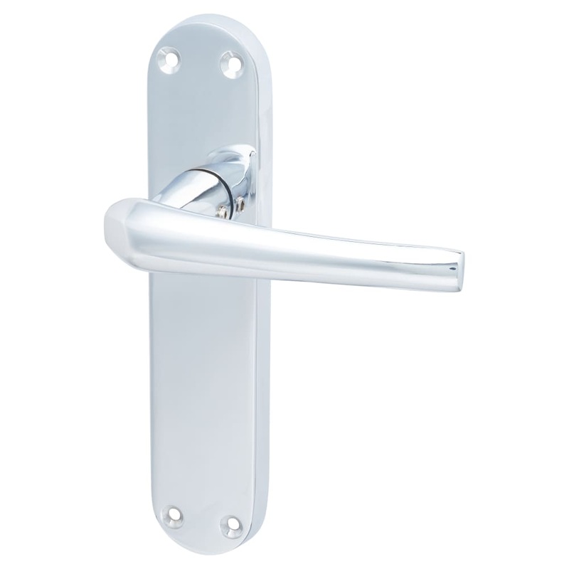 Hampstead Naples Latch Door Handle – 182 x 40mm – Polished Chrome