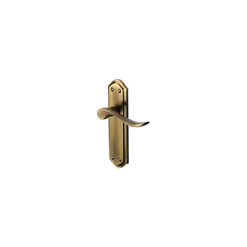 Heritage Brass by M Marcus Sandown Latch Door Handle – 180 x 48mm – Antique Brass