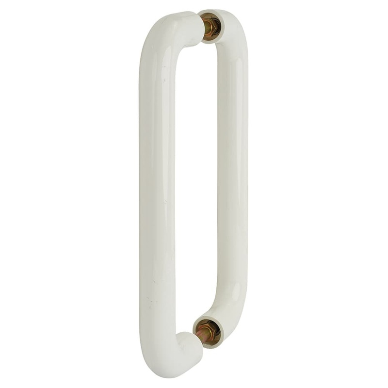 Hoppe AR602/300 Nylon D-Bar Door Pull Handle – Back to Back – 300mm c/c – Diamond White