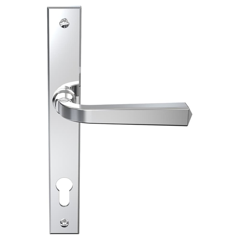 Mila Heritage uPVC Multipoint Door Handle – 92mm c/c – Polished Chrome