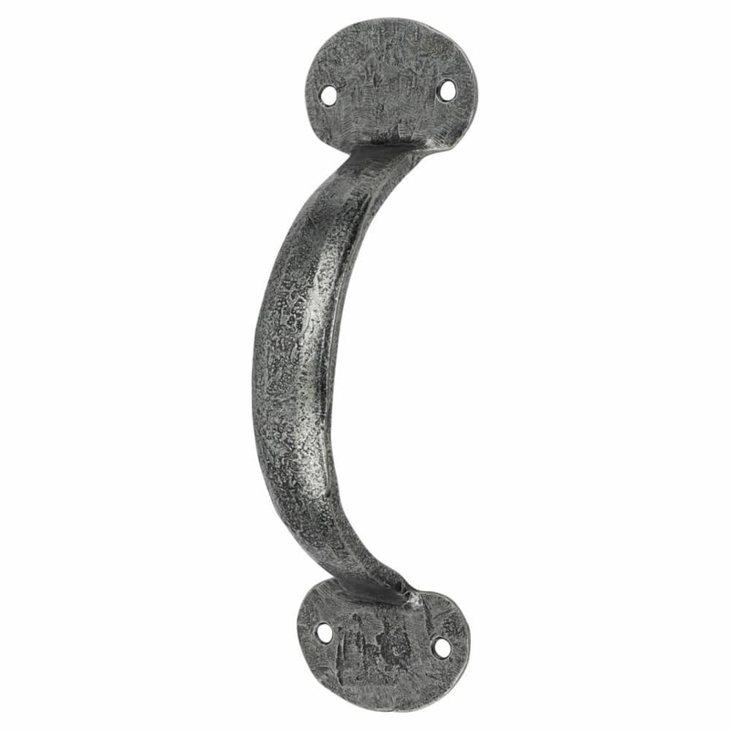 Olde Forge Bean D-Bar Door Pull Handle – Screw Fix – 125mm Centres – Pewter
