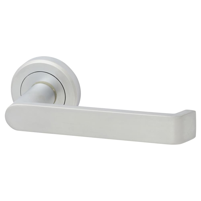 Serozzetta by Carlisle Brass Concept Door Handle on Rose – Satin Chrome