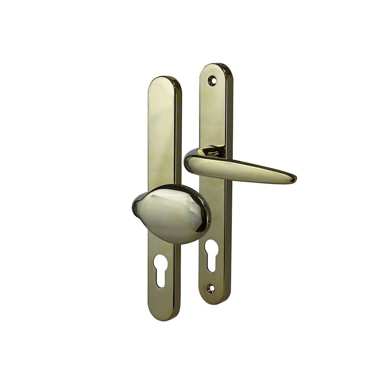 Trojan Sparta uPVC Multipoint Lever/Pad Door Handle – 92/62mm c/c – PVD Gold