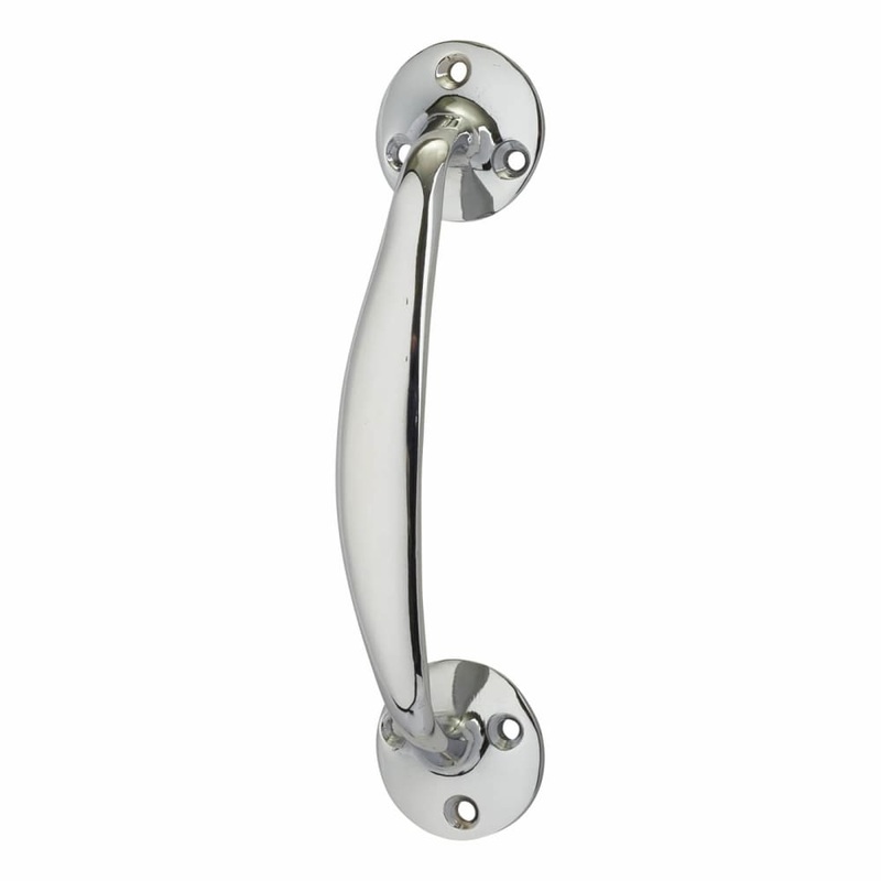 Victorian Bow Door Pull Handle – Screw Fix – 150 x 35mm – Polished Chrome