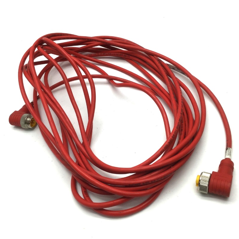 Used Turck WSM WKM E40-10M 4-Pin Connector Cable Length: 10M 7/8″ Minifast