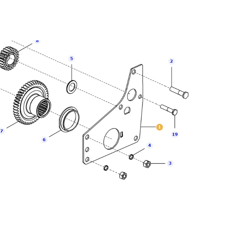 *SPECIAL PRICE* – AGCO Plate 1661235M2 | OEM Structural Mounting for MF Tractors