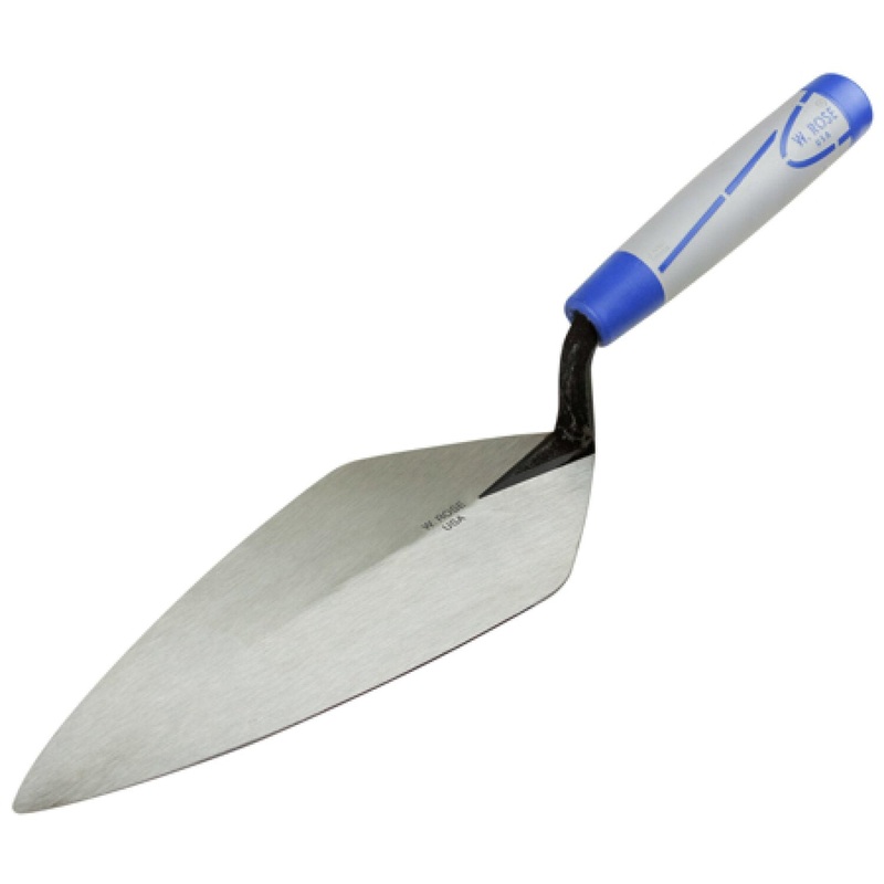 W.Rose RO116-9 1/2SH-PK2 9-1/2″ Narrow London Brick Trowel with ProForm Soft Grip Handle