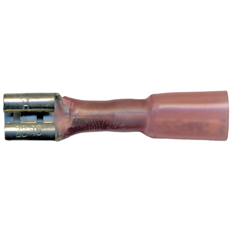 Multilink Heat Shrink Crimp & Solder Female Quick Disconnect Terminal 22-18 AWG .250″ Tab – 10 to 500 Pack