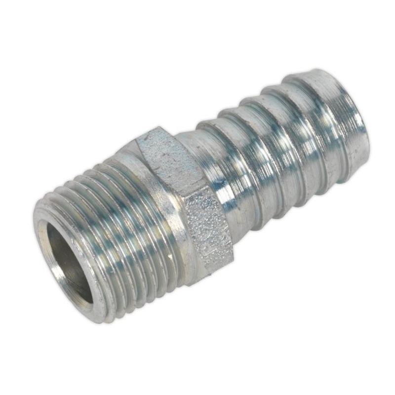 Sealey Screwed Tailpiece Male 3/8″BSPT – 1/2″ Hose – Pack of 5