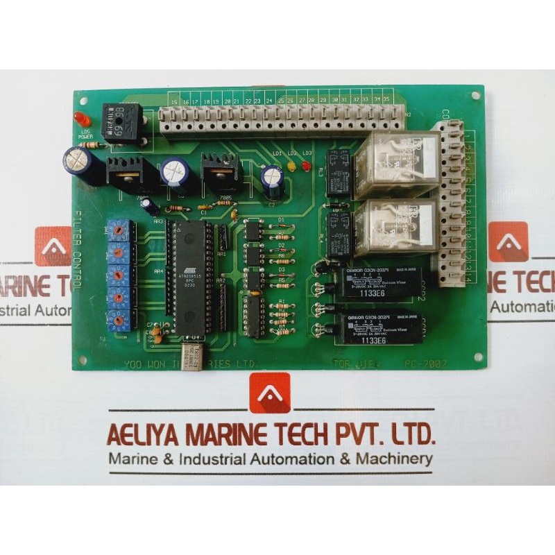 Yoo Won Pc-2002 Top View Filter Control Printed Circuit Board