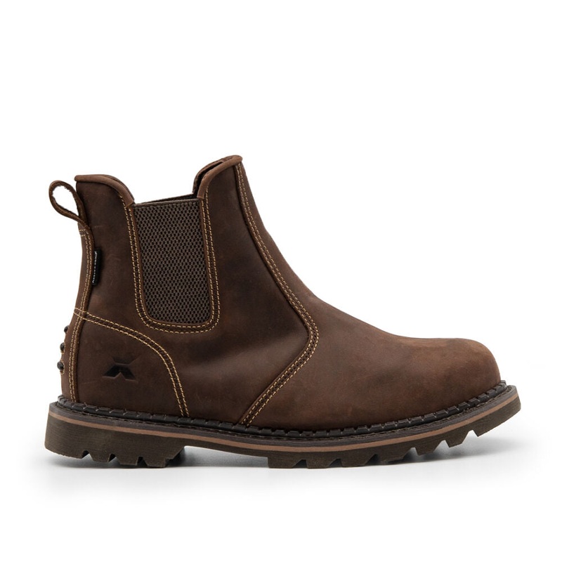 Xpert Heritage Trader SBP Safety Dealer Boot  Brown, Steel Toe & Goodyear Welted Construction
