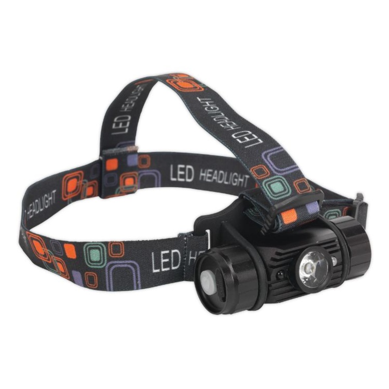Sealey Rechargeable Head Torch 5W SMD LED Auto-Sensor