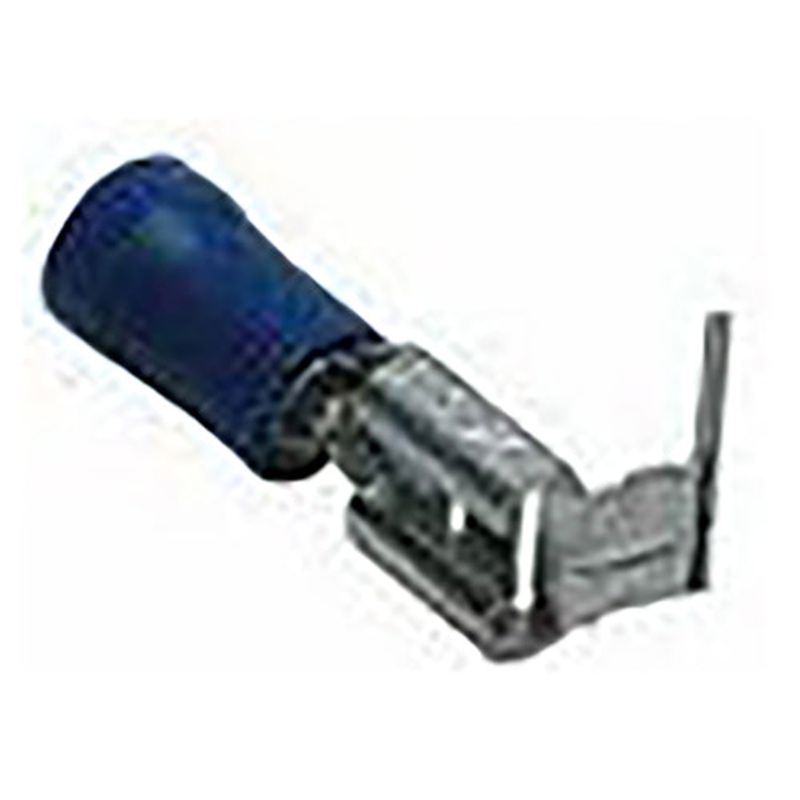 Vinyl Insulated Blue Piggyback Terminal Quick Disconnect Connector 16-14 Gauge .250 Tab – 100 Pack